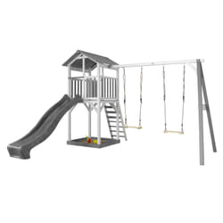 AXI Beach Tower with Single Swing Grey/white - Toboggan Gris