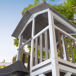 AXI Beach Tower with Roxy Nest Swing Grey/white - Toboggan Gris - Vue supplémentaire 5
