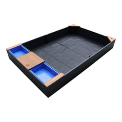 AXI Kelly Sandbox with bins and bench Anthracite/brown