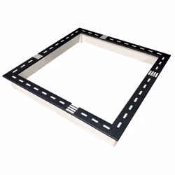 Sunny Sandy Sandbox with Road Black/white