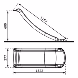 AXI Sky120 Toboggan Violet - 118 cm