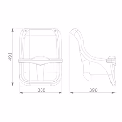 AXI Baby Swing Seat Grey/white