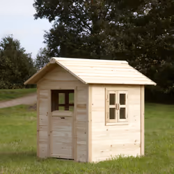 Maisonnette en bois FSC AXI Noa pour enfants | Maison de jeux extérieure marron & vert - Vue supplémentaire 5
