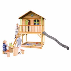 AXI Classic Marc Playhouse Brown/green - Toboggan Gris