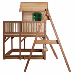 AXI Classic Liam Playhouse with Single Swing Brown/green - Toboggan Blanc