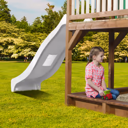 AXI Classic Liam Playhouse with Roxy Nest Swing Brown/green - Toboggan Blanc - Vue supplémentaire 8