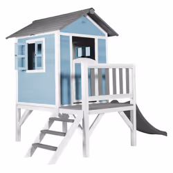 AXI Beach Lodge XL Playhouse Caribbean blue - Toboggan Gris