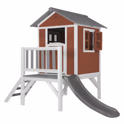 AXI Beach Lodge XL Playhouse Scandinavian red - Toboggan Gris