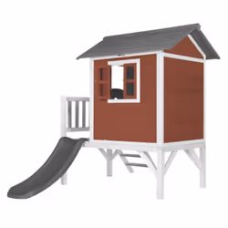 AXI Beach Lodge XL Playhouse Scandinavian red - Toboggan Gris