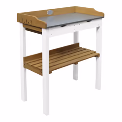 AXI Potting Table with 2 drawers Brown/white