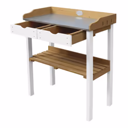 AXI Potting Table with 2 drawers Brown/white - Vue supplémentaire 4