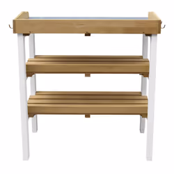 AXI Potting Table with storage shelves Brown/white - Vue supplémentaire 8