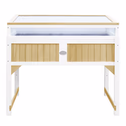 AXI Growing Table with greenhouse and root mat Brown/white