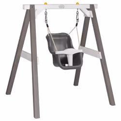AXI Baby Swing Grey/white with seat Grey/white, 0,75 an(s), 3 an(s), Bois, 15,5 kg, Gris, Blanc