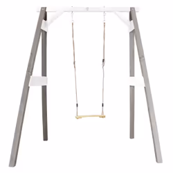 AXI Portique Balançoire en Bois Simple Gris/blanc, 3 an(s), Bois, 28,8 kg, Gris, Blanc