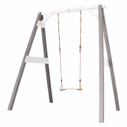 AXI Portique Balançoire en Bois Simple Gris/blanc