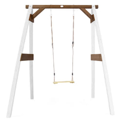AXI Portique Balançoire en Bois Simple Blanc/marron
