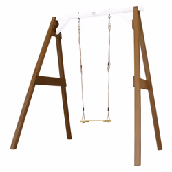 AXI Portique Balançoire en Bois Simple Marron/blanc