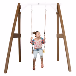 AXI Portique Balançoire en Bois Simple Marron/blanc - Vue supplémentaire 4