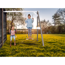 AXI Portique Balançoire en Bois 2 agrès Wall mount Gris/blanc - Vue supplémentaire 4