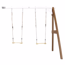 AXI Portique Balançoire en Bois 2 agrès Wall mount Marron/blanc, 3 an(s), Bois, 21 kg, Marron, Blanc