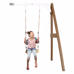 AXI Portique Balançoire en Bois 1 agrès Wall mount Marron/blanc