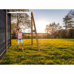 AXI Portique Balançoire en Bois 1 agrès Wall mount Marron/blanc - Vue supplémentaire 5