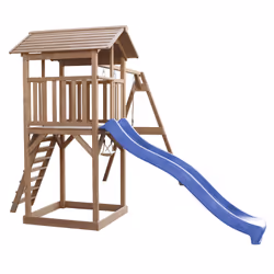 AXI Beach Tower with Double Swing Brown - Blue Slide - Vue supplémentaire 4