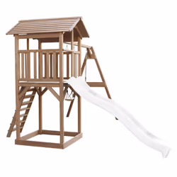 AXI Beach Tower with Double Swing Brown - Toboggan Blanc - Vue supplémentaire 4