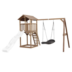 AXI Beach Tower with Roxy NestSwing Brown - Toboggan Blanc