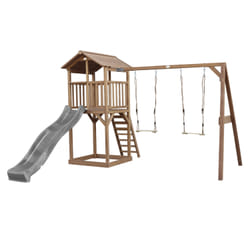 AXI Beach Tower with Double Swing Brown - Toboggan Gris