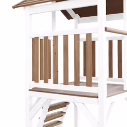 AXI Beach Tower with Single Swing Brown/White - Blue Slide - Vue supplémentaire 4