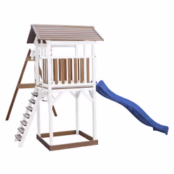 AXI Beach Tower with Double Swing Brown/White - Blue Slide - Vue supplémentaire 6