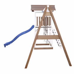 AXI Beach Tower with Double Swing Brown/White - Blue Slide - Vue supplémentaire 8