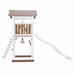 AXI Beach Tower with Double Swing Brown/White - Toboggan Blanc - Vue supplémentaire 5