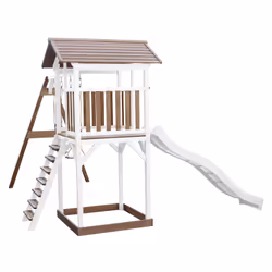 AXI Beach Tower with Double Swing Brown/White - Toboggan Blanc - Vue supplémentaire 6