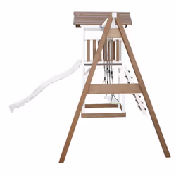 AXI Beach Tower with Double Swing Brown/White - Toboggan Blanc - Vue supplémentaire 8
