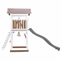AXI Beach Tower with Double Swing Brown/White - Toboggan Gris - Vue supplémentaire 5
