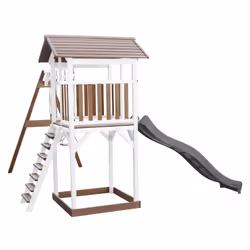 AXI Beach Tower with Double Swing Brown/White - Toboggan Gris - Vue supplémentaire 6