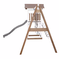 AXI Beach Tower with Double Swing Brown/White - Toboggan Gris - Vue supplémentaire 8