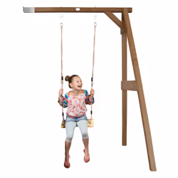 AXI Portique Balançoire en Bois 1 agrès Wall mount Marron