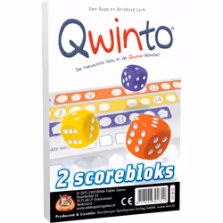 White Goblin Games Qwinto Blocks, Feuille de score, Multicolore