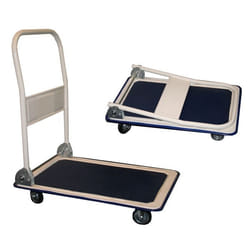 Benson Tools Chariot Pliable en Acier avec Revêtement en Poudre Capacité de Charge Maximale de 150 kg Surface Antidérapante