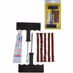 Kit de réparation pneus - Non spécifié - 8 pièces - Couleur noire - Réparation facile - Accessoires inclus