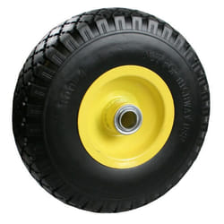Benson Tools Roue et Pneu en Polyuréthane 3.00-4 avec Jante en Acier Axe de 20mm à Roulement à Billes pour Chariots Brouettes et