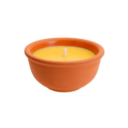 GENERIQUE - Bougie Anti-Moustique À La Citronelle Avec Récipient En Argile Mesures: Ø13x65cm Euro/Uni