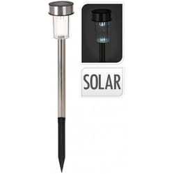 EDM - Balise Solaire 36cm Inox Mod Cylindre. Euro/U