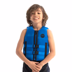 Jobe Nopren Vest Youth, Bleu, Néoprène, Polyvinyl chloride (PVC), Glissière simple, YKK, YKK, 1 pièce(s)