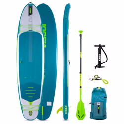 Jobe 486423014, Planche SUP, interrupteur à bascule, Plat, Bleu, Vert, Gris, EVA (Acétate de vinyle d'éthylène), Nylon