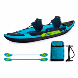 Jobe Croft, Kayak gonflable, 2 personne(s), Noir, Bleu, Vert, Fibre de verre, Nylon, Polyester, Polyvinyl chloride (PVC), 2 s ...